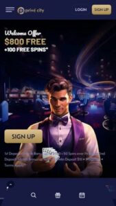 Prive City Casino Mobile